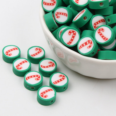 20/50/100 tk jõuluseeria polümeersavi helmed jõulusokid lumememm Jõuluvana vahehelmed ehete tegemiseks isetegemise tarvikud