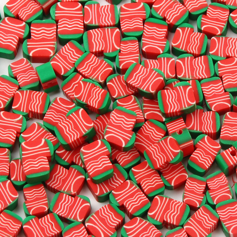 20/50/100 tk jõuluseeria polümeersavi helmed jõulusokid lumememm Jõuluvana vahehelmed ehete tegemiseks isetegemise tarvikud