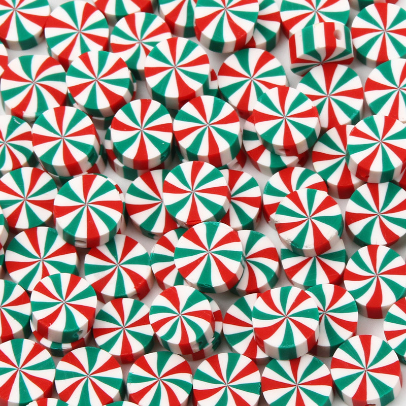 20/50/100 tk jõuluseeria polümeersavi helmed jõulusokid lumememm Jõuluvana vahehelmed ehete tegemiseks isetegemise tarvikud