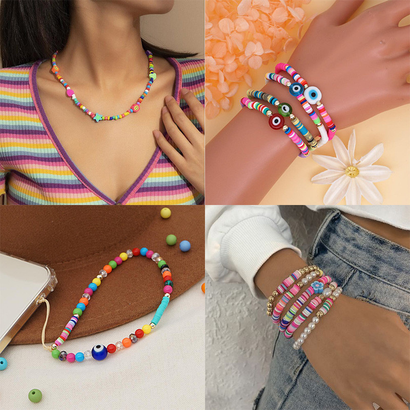 20/50/100 tk jõuluseeria polümeersavi helmed jõulusokid lumememm Jõuluvana vahehelmed ehete tegemiseks isetegemise tarvikud