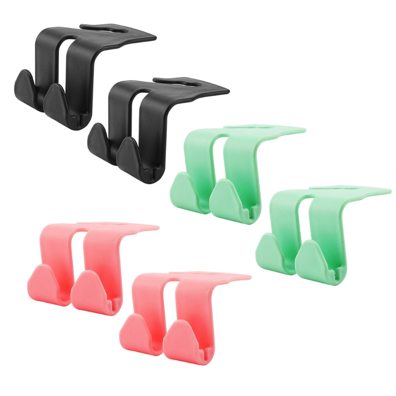 2-komplektne auto SEATi peatoe konksude jaoks Universaalne tagakülg SEAT riidepuu hoidmiseks Topeltkonks käekoti ja rahakoti jaoks.