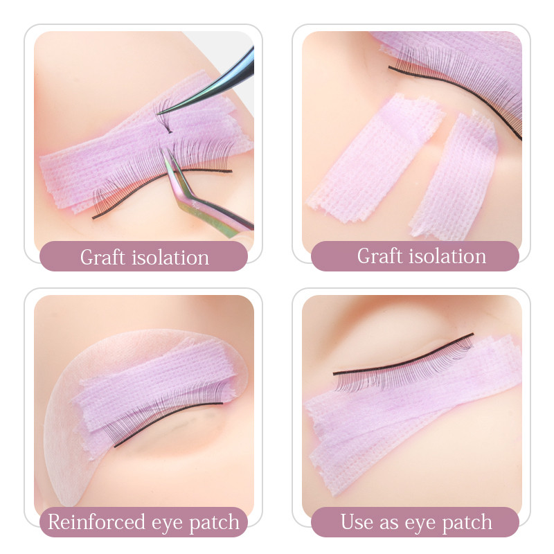 10 τμχ Ταινία βλεφαρίδων Μη υφαντό ύφασμα που αναπνέει Cinta Micropore Eyelash Extension Patch Αυτοκόλλητα Αυτοκόλλητα Εργαλείο μακιγιάζ
