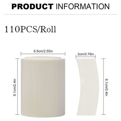 110 vnt / Roll Eyelash Foam Tapes Micropore Tape blakstienoms Under Eye Pads Blakstienų priauginimo juosta Eye Patch Gelio pagalvėlės, skirtos Cilia