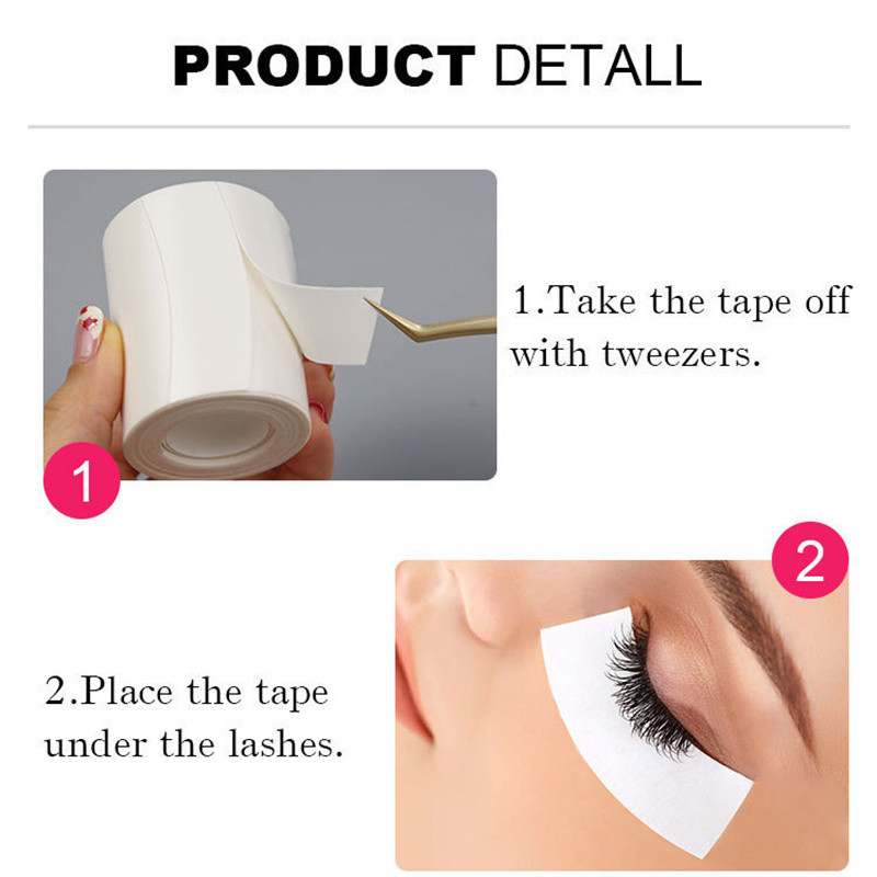 110 vnt / Roll Eyelash Foam Tapes Micropore Tape blakstienoms Under Eye Pads Blakstienų priauginimo juosta Eye Patch Gelio pagalvėlės, skirtos Cilia