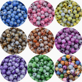 30 tk/partii 8 mm akrüülist pragudega helmed ümmarguse kujuga vahehelmed ehete valmistamiseks DIY võlusid käevõru kaelakee tarvikud