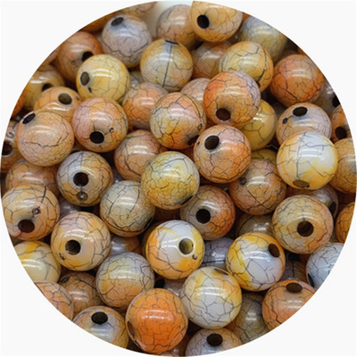 30 tk/partii 8 mm akrüülist pragudega helmed ümmarguse kujuga vahehelmed ehete valmistamiseks DIY võlusid käevõru kaelakee tarvikud