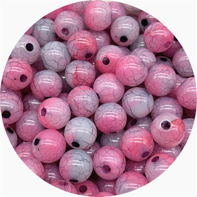 30 tk/partii 8 mm akrüülist pragudega helmed ümmarguse kujuga vahehelmed ehete valmistamiseks DIY võlusid käevõru kaelakee tarvikud