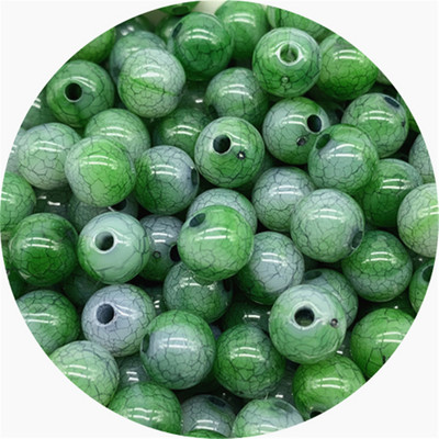 30 tk/partii 8 mm akrüülist pragudega helmed ümmarguse kujuga vahehelmed ehete valmistamiseks DIY võlusid käevõru kaelakee tarvikud