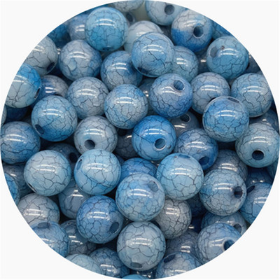 30 tk/partii 8 mm akrüülist pragudega helmed ümmarguse kujuga vahehelmed ehete valmistamiseks DIY võlusid käevõru kaelakee tarvikud