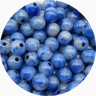 30 tk/partii 8 mm akrüülist pragudega helmed ümmarguse kujuga vahehelmed ehete valmistamiseks DIY võlusid käevõru kaelakee tarvikud