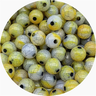 30 tk/partii 8 mm akrüülist pragudega helmed ümmarguse kujuga vahehelmed ehete valmistamiseks DIY võlusid käevõru kaelakee tarvikud