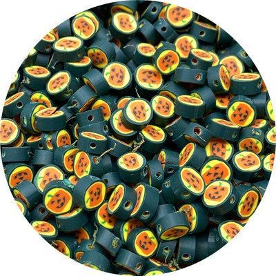 30 tk/partii 10 mm Halloweeni savihelmed Polümeersavist vahehelmed ehete valmistamiseks DIY käsitsi valmistatud käsitöö Halloweeni kaunistus