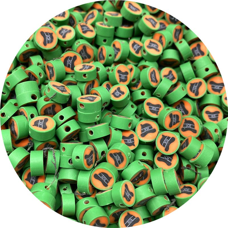 30 tk/partii 10 mm Halloweeni savihelmed Polümeersavist vahehelmed ehete valmistamiseks DIY käsitsi valmistatud käsitöö Halloweeni kaunistus