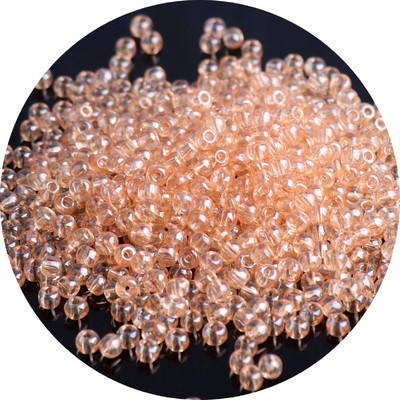 Ühtsed 2/3/4 mm Olingi läbipaistvad klaasist seemnehelmed Värvilised Tšehhi ümmargused vahehelmed isetegemise jaoks ehete käevõru valmistamise tarvikud