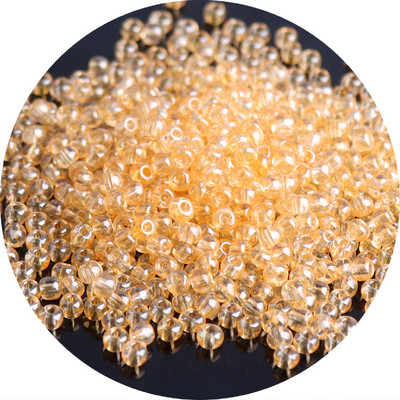 Ühtsed 2/3/4 mm Olingi läbipaistvad klaasist seemnehelmed Värvilised Tšehhi ümmargused vahehelmed isetegemise jaoks ehete käevõru valmistamise tarvikud