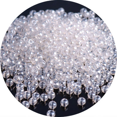 Ühtsed 2/3/4 mm Olingi läbipaistvad klaasist seemnehelmed Värvilised Tšehhi ümmargused vahehelmed isetegemise jaoks ehete käevõru valmistamise tarvikud