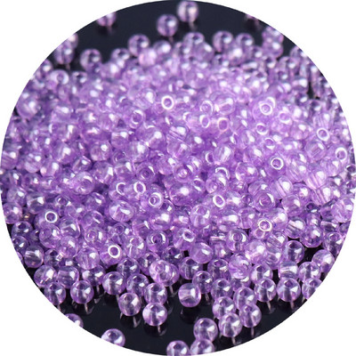 Ühtsed 2/3/4 mm Olingi läbipaistvad klaasist seemnehelmed Värvilised Tšehhi ümmargused vahehelmed isetegemise jaoks ehete käevõru valmistamise tarvikud