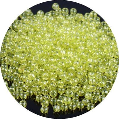 Ühtsed 2/3/4 mm Olingi läbipaistvad klaasist seemnehelmed Värvilised Tšehhi ümmargused vahehelmed isetegemise jaoks ehete käevõru valmistamise tarvikud