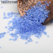 1000 tk 2mm läbipaistvad värvid läikivat klaasist seemnehelmed üliväikesed Austria kristallist vahehelmed ehete valmistamise tarvikute jaoks
