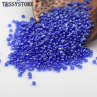 1000 tk 2mm läbipaistvad värvid läikivat klaasist seemnehelmed üliväikesed Austria kristallist vahehelmed ehete valmistamise tarvikute jaoks