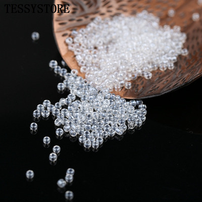 1000 tk 2mm läbipaistvad värvid läikivat klaasist seemnehelmed üliväikesed Austria kristallist vahehelmed ehete valmistamise tarvikute jaoks