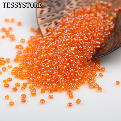 1000 tk 2mm läbipaistvad värvid läikivat klaasist seemnehelmed üliväikesed Austria kristallist vahehelmed ehete valmistamise tarvikute jaoks