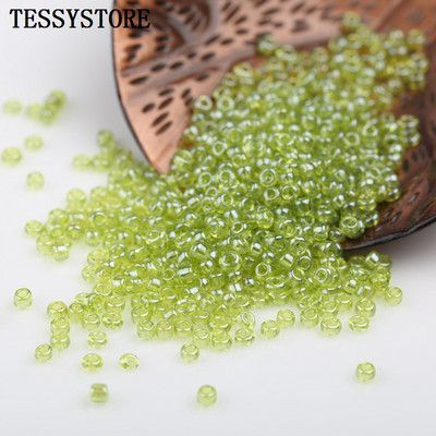 1000 tk 2mm läbipaistvad värvid läikivat klaasist seemnehelmed üliväikesed Austria kristallist vahehelmed ehete valmistamise tarvikute jaoks