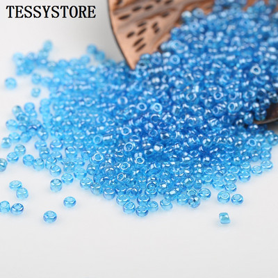 1000 tk 2mm läbipaistvad värvid läikivat klaasist seemnehelmed üliväikesed Austria kristallist vahehelmed ehete valmistamise tarvikute jaoks