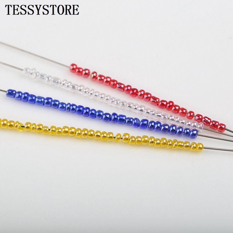 1000 tk 2mm läbipaistvad värvid läikivat klaasist seemnehelmed üliväikesed Austria kristallist vahehelmed ehete valmistamise tarvikute jaoks