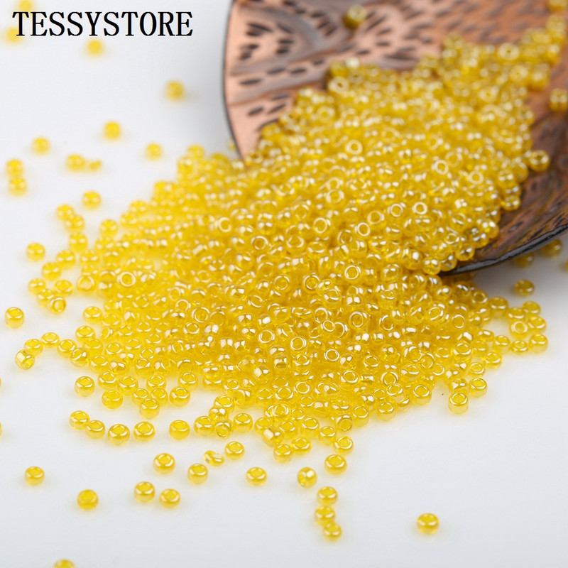 1000 tk 2mm läbipaistvad värvid läikivat klaasist seemnehelmed üliväikesed Austria kristallist vahehelmed ehete valmistamise tarvikute jaoks