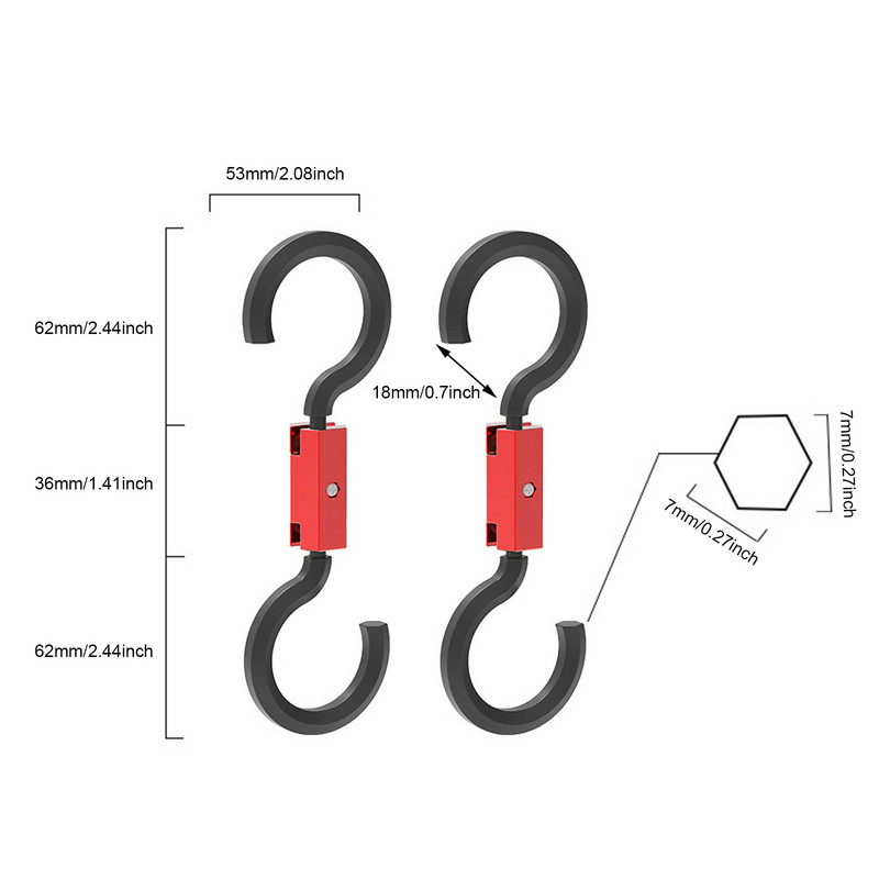 1 ζεύγος Προσκέφαλο Αυτοκινήτου Γάντζος Κάθισμα Πλάτη ABS Γάντζος Φορητό κρεμαστή θήκη ρούχων Ρυθμιζόμενη Περιστρεφόμενη ντουλάπα κρεβατοκάμαρας Γάντζοι Αρκούδα 6 KG