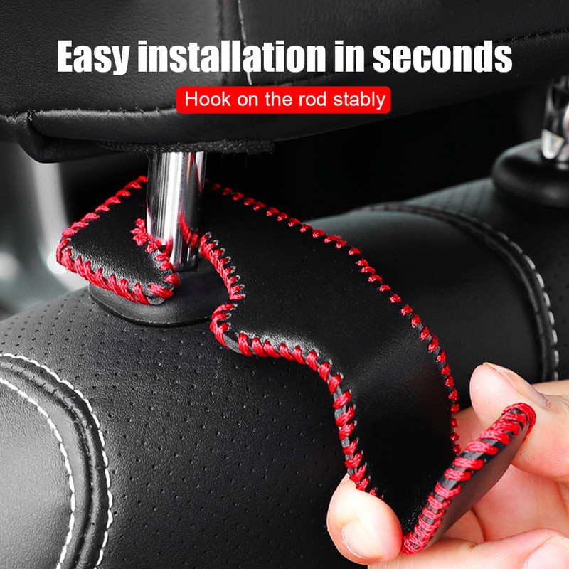 Autoistme peatoe konks roostevabast terasest nahast tagaistme korraldaja riidepuu hoiustamishoidik käekoti riidest sisetarvikute jaoks