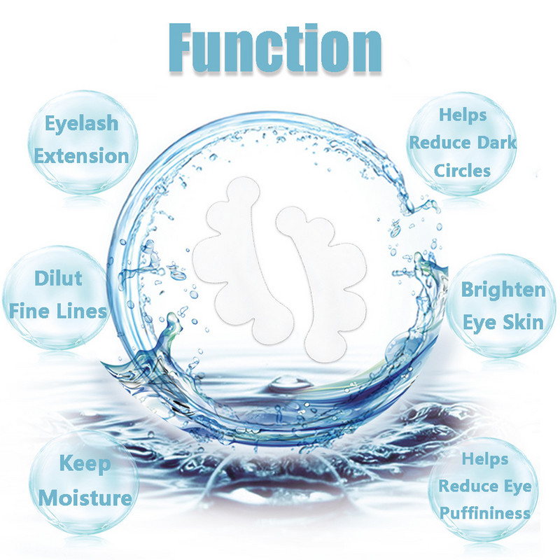 50 paari ripsmepikendusega silmakleebised hüdrogeelplaastrid ripsmete pookimine silmapadjakeste alla Professionaalne ripsmeplaastri meigitööriist