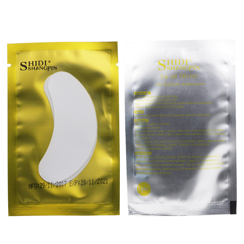 20 τμχ Μπαλώματα ματιών με τζελ Hydrogel για μεμονωμένα Επιθέματα Επέκτασης βλεφαρίδων Eyelash Patch Lashes Extension Mask Eyepad Μακιγιάζ