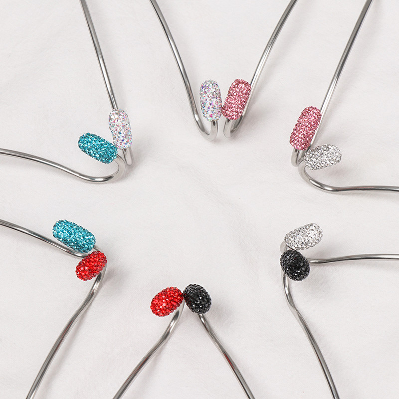 2 pakuotės sėdynės atlošo organizatoriai Bling Diamond universalūs automobilio pakabos galvos atramų krepšio stovas, tvirtas, patvarus, automatinis užpakalinės sėdynės laikymo kabliukai