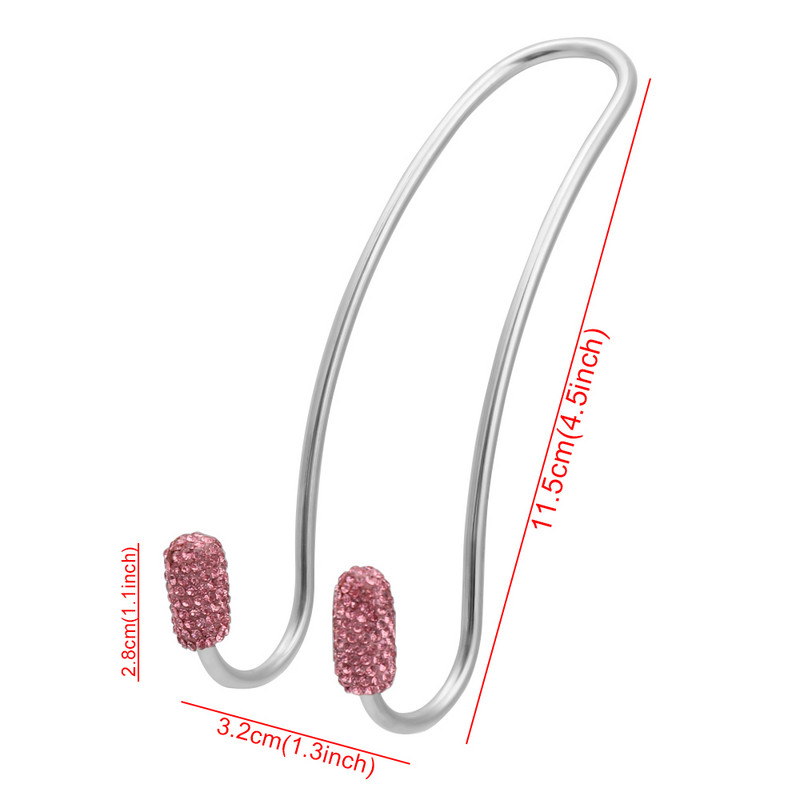 2 pakuotės sėdynės atlošo organizatoriai Bling Diamond universalūs automobilio pakabos galvos atramų krepšio stovas, tvirtas, patvarus, automatinis užpakalinės sėdynės laikymo kabliukai