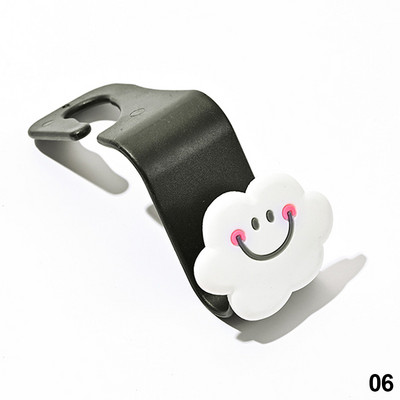 Animacinių filmų automobilio sėdynės atlošo kablys Universalūs nešiojamieji automobilio priedai Vidinis pakabos laikiklis Sandėliavimas automobilio krepšiui, piniginės audeklui papuošti