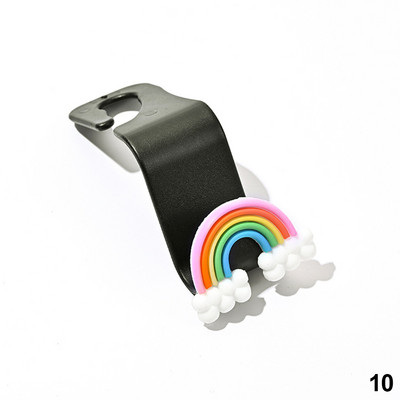 Animacinių filmų automobilio sėdynės atlošo kablys Universalūs nešiojamieji automobilio priedai Vidinis pakabos laikiklis Sandėliavimas automobilio krepšiui, piniginės audeklui papuošti