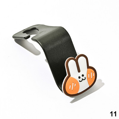 Animacinių filmų automobilio sėdynės atlošo kablys Universalūs nešiojamieji automobilio priedai Vidinis pakabos laikiklis Sandėliavimas automobilio krepšiui, piniginės audeklui papuošti