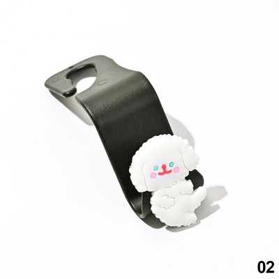 Animacinių filmų automobilio sėdynės atlošo kablys Universalūs nešiojamieji automobilio priedai Vidinis pakabos laikiklis Sandėliavimas automobilio krepšiui, piniginės audeklui papuošti