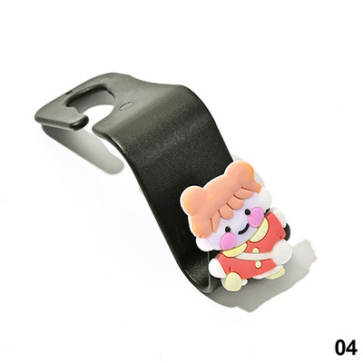 Animacinių filmų automobilio sėdynės atlošo kablys Universalūs nešiojamieji automobilio priedai Vidinis pakabos laikiklis Sandėliavimas automobilio krepšiui, piniginės audeklui papuošti