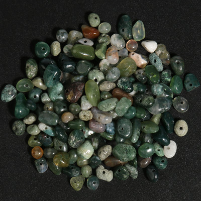 3mm-8mm Φυσική πέτρα ακανόνιστη Peridot Olivine Gravel Chip Loose Spacer Beads for Jewelry Making Diy βραχιόλια Κολιέ 16 ιντσών