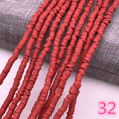 Naujas 4x1 mm plokščias apvalus rankų darbo apvalus polimerinio molio drožlių diskas laisvas tarpiklis papuošalams gaminti „pasidaryk pats“ karolių apyrankė