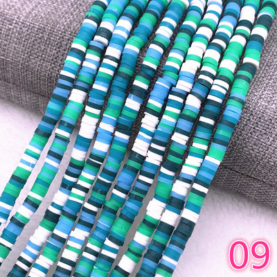 Naujas 4x1 mm plokščias apvalus rankų darbo apvalus polimerinio molio drožlių diskas laisvas tarpiklis papuošalams gaminti „pasidaryk pats“ karolių apyrankė