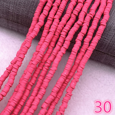 Naujas 4x1 mm plokščias apvalus rankų darbo apvalus polimerinio molio drožlių diskas laisvas tarpiklis papuošalams gaminti „pasidaryk pats“ karolių apyrankė