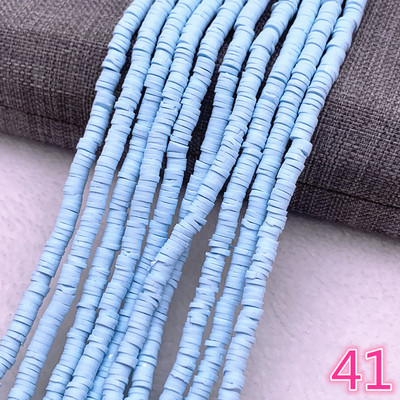 Naujas 4x1 mm plokščias apvalus rankų darbo apvalus polimerinio molio drožlių diskas laisvas tarpiklis papuošalams gaminti „pasidaryk pats“ karolių apyrankė