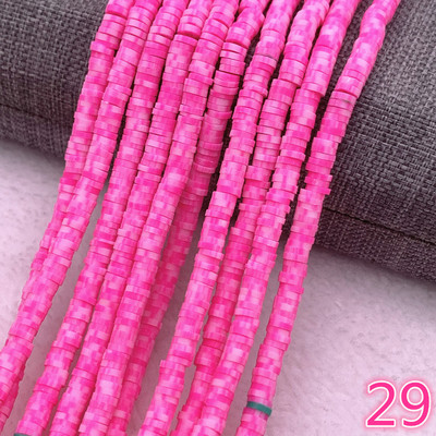 Naujas 4x1 mm plokščias apvalus rankų darbo apvalus polimerinio molio drožlių diskas laisvas tarpiklis papuošalams gaminti „pasidaryk pats“ karolių apyrankė