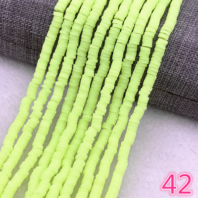 Naujas 4x1 mm plokščias apvalus rankų darbo apvalus polimerinio molio drožlių diskas laisvas tarpiklis papuošalams gaminti „pasidaryk pats“ karolių apyrankė