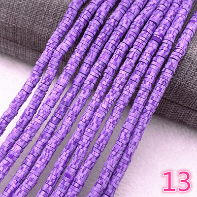 Naujas 4x1 mm plokščias apvalus rankų darbo apvalus polimerinio molio drožlių diskas laisvas tarpiklis papuošalams gaminti „pasidaryk pats“ karolių apyrankė