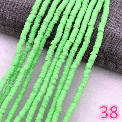 Naujas 4x1 mm plokščias apvalus rankų darbo apvalus polimerinio molio drožlių diskas laisvas tarpiklis papuošalams gaminti „pasidaryk pats“ karolių apyrankė